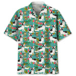 Trendy Cool Vintage Printed Shirt for Men – Slim Fit Short Sleeve Summer Fashion