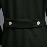 Double-row Retro Woolen Coat Man | Classic Loose Fit Double-Breasted Overcoat | Stylish Flax Blend