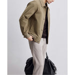 Men’s Spring & Autumn Lapel Jacket – Slim Fit Administrative Outerwear