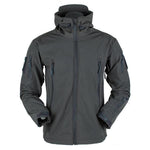 Soft Shell Jacket Men Windproof Hooded | Tactical Outdoor Performance Coat | Water-Resistant Multi-Pocket Design