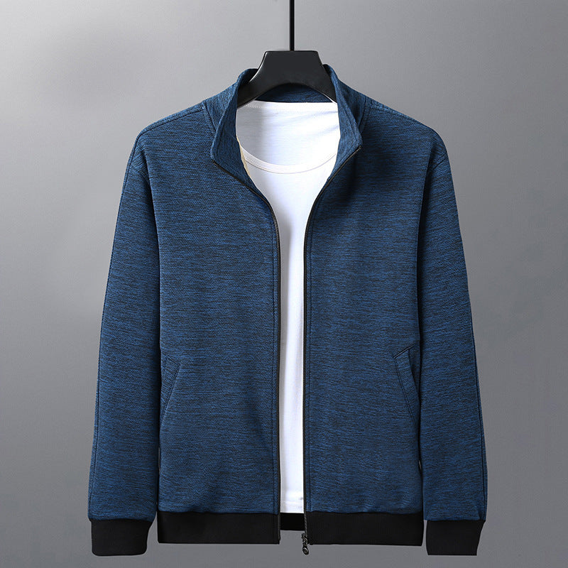 Men’s Stand Collar Jacket – Casual Lightweight Zip-Up Coat for Everyday or Outdoor Wear