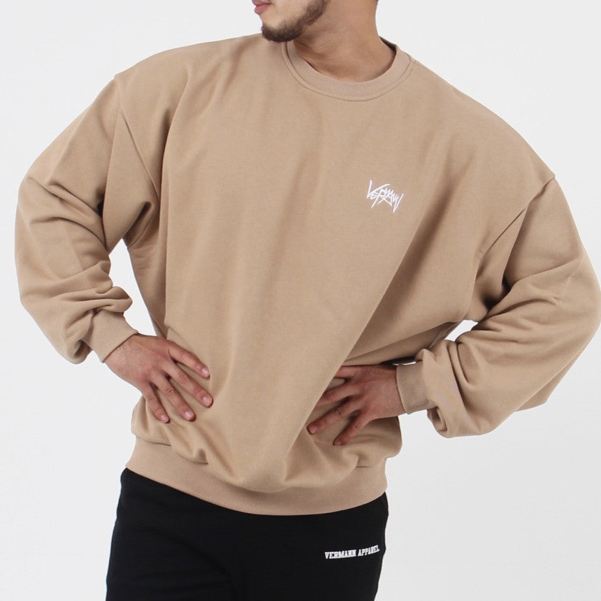 Men’s Loose Heavy Hoodie – Casual Cotton Pullover with Long Sleeves and Round Neck