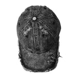 Washed Denim Burr Baseball Cap – Vintage Cotton Sun Hat for Men & Women | Casual Windproof Dome Cap