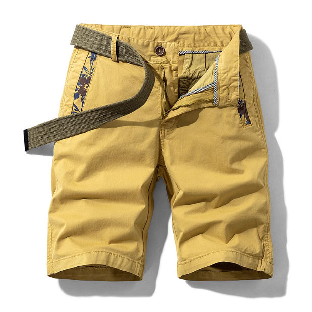 Summer Loose Straight Cotton Trousers for Men – Lightweight Thin Mid-Waist Pants with Pocket