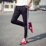 Men’s Tracksuits Sport Pants – Slim Fit Gym, Jogging & Training Joggers with Stripe Design