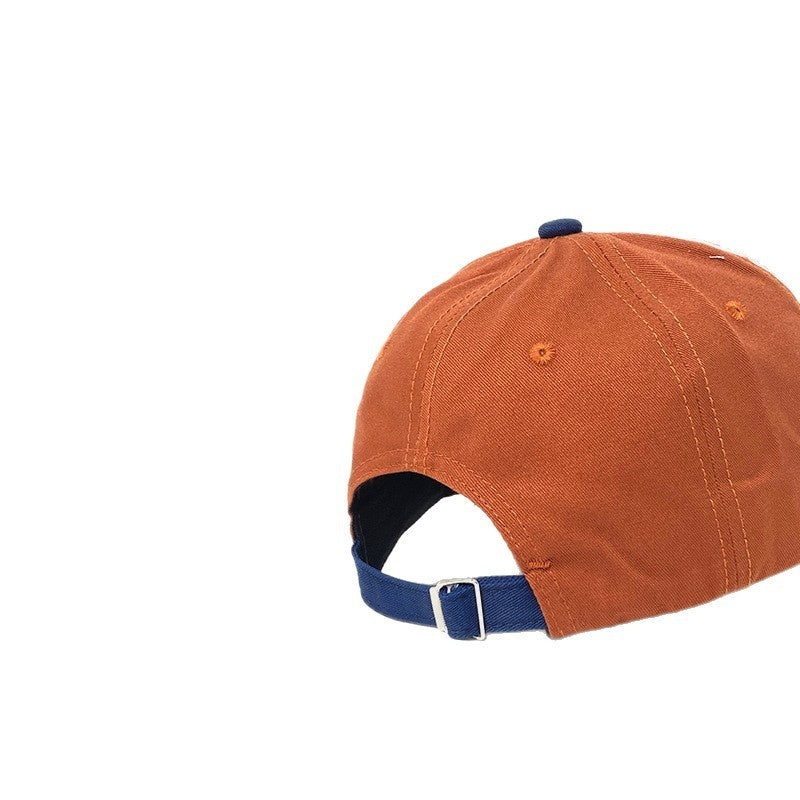 Retro Color Matching Baseball Cap – Adjustable Summer Sun Hat for Baby Boys & Girls | Breathable Dome Hat