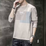 Men’s Long Sleeve Loose T-Shirt – Autumn Harajuku Style Letter Print Top for Casual Wear