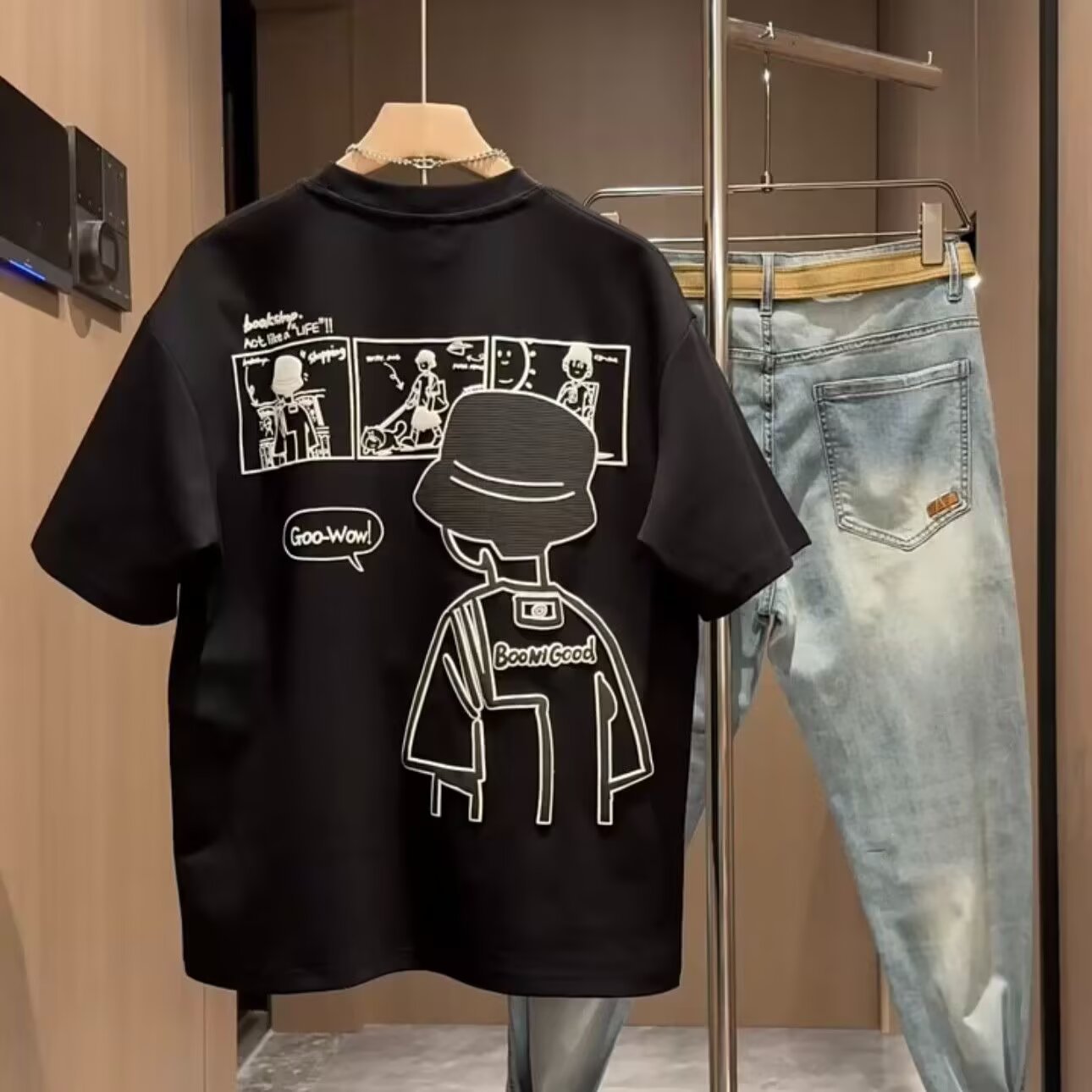 Trendy 100% Cotton Summer Cartoon T-shirt for Men & Women | Casual Short Sleeve Crew Neck Top