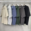 Men’s American Casual Simple Lapel Short Sleeve Shirt – Loose Fit Cotton Pullover for Summer Style