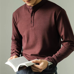 Men’s Long Sleeve Ice Silk Polo Shirt – Slim Fit Solid Color Fitness Base Top for Autumn