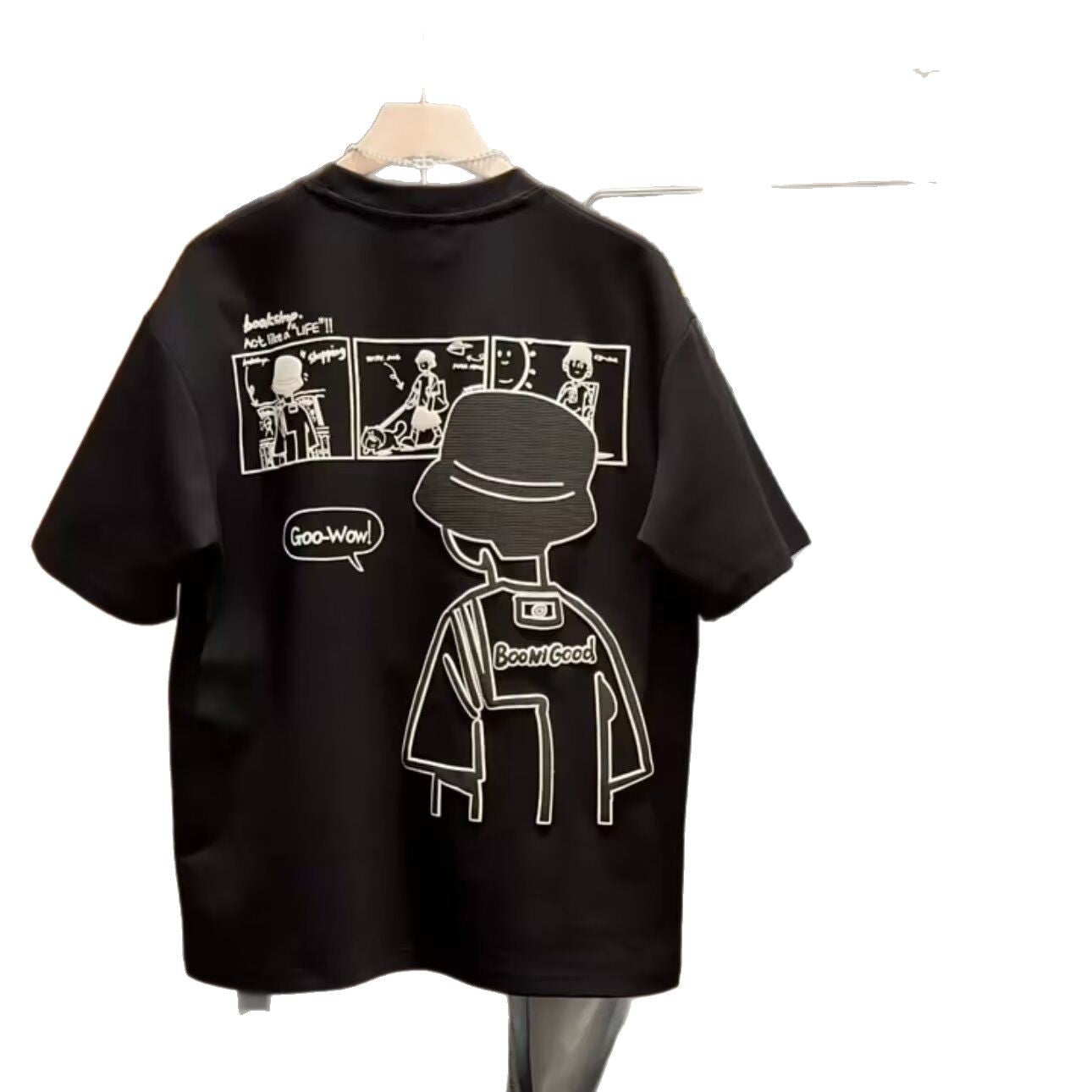 Trendy 100% Cotton Summer Cartoon T-shirt for Men & Women | Casual Short Sleeve Crew Neck Top