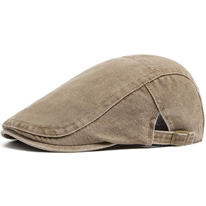 Retro Washed Denim Cowboy Beret – Fashion Casual Baseball Cap | Adjustable Cotton, Sun Protection, Summer Spring Autumn Hat