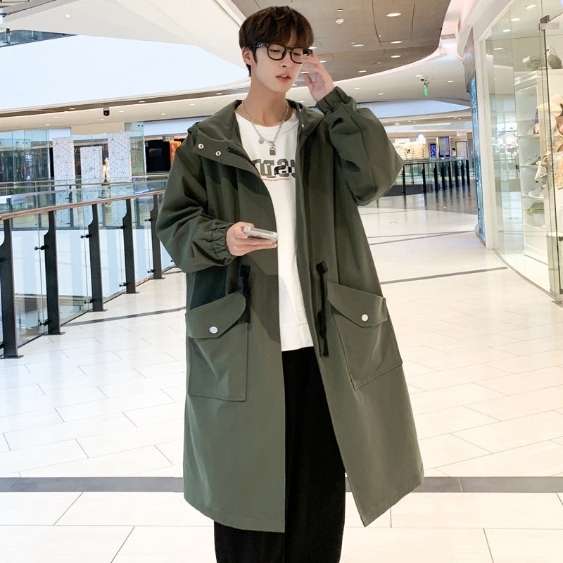 Loose Autumn and Winter Coat | Japanese & Korean Style Hong Kong Overcoat | Stylish Polyester Blend for Daily Wear