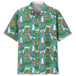 Trendy Cool Vintage Printed Shirt for Men – Slim Fit Short Sleeve Summer Fashion