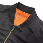 Men’s Baseball Jacket – Spring Autumn Pilot Coat with Zipper Outerwear