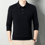 Men’s Winter Wool Lapel Long Sleeve Shirt – Thick Warm Casual Top for Cold Weather