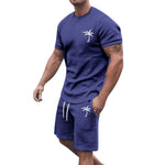 Men’s Short-Sleeve Sports & Leisure Set – Lightweight Summer T-Shirt and Shorts | Comfortable Casual Outfit