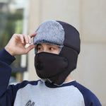 Men’s Ushanka Hat – Windproof Earflap Winter Hat | Warm, Protective, Outdoor Polyester Cap