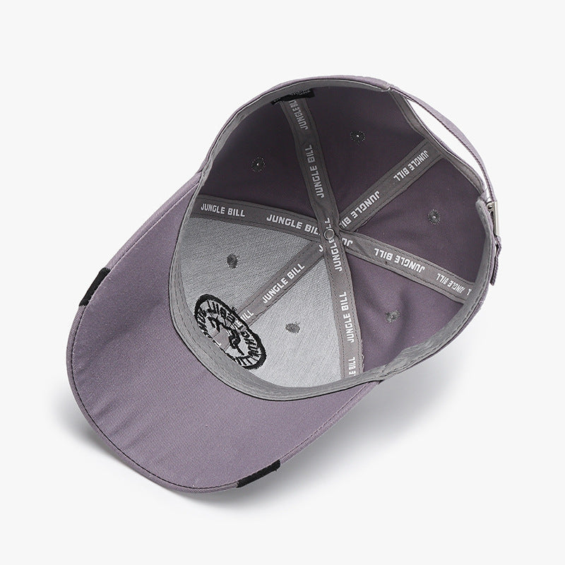 Hard Top Letter Embroidery Baseball Cap – Cotton Adjustable American Style Hat for Men & Women | Breathable Sun Cap