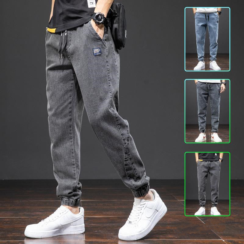 Men’s Fashion Casual Loose Stretch Jeans – Comfortable Cotton Denim Pants for Everyday Wear