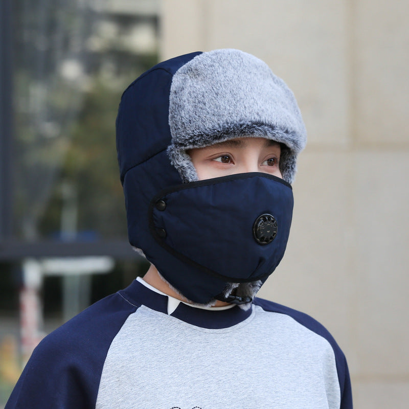 Men’s Ushanka Hat – Windproof Earflap Winter Hat | Warm, Protective, Outdoor Polyester Cap