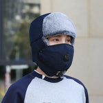 Men’s Ushanka Hat – Windproof Earflap Winter Hat | Warm, Protective, Outdoor Polyester Cap