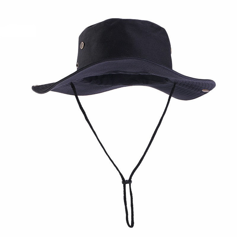 Outdoor Folding Climbing Hat – Men’s Cotton Flat Top Sun Protection Hat | Breathable, Windproof, Adjustable Free Size