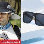 Outdoor Wide Brim Sun Hat With Solar Fan – USB Charging, Adjustable, Breathable, Waterproof, Windproof, Summer Fishing Hat