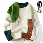Colorblock Pullover Sweater for Men – Winter Fashion Long Sleeve Casual Top, Stylish Warm Knitwear