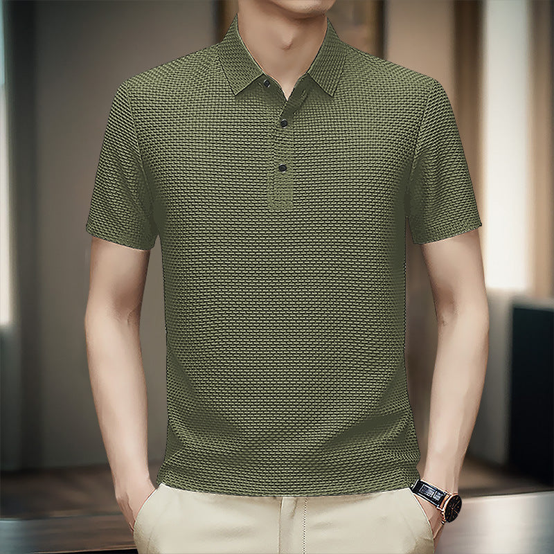 Men’s Asymmetric Nylon T-shirt | Lightweight Casual Summer Top in Multiple Colors