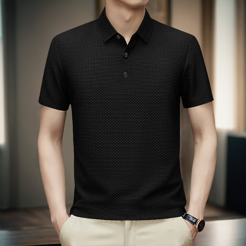 Men’s Asymmetric Nylon T-shirt | Lightweight Casual Summer Top in Multiple Colors