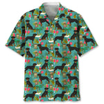 Trendy Cool Vintage Printed Shirt for Men – Slim Fit Short Sleeve Summer Fashion