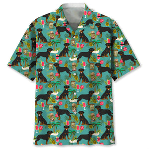 Trendy Cool Vintage Printed Shirt for Men – Slim Fit Short Sleeve Summer Fashion