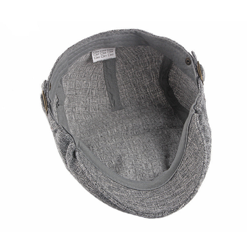 Men’s British Retro Breathable Hat – Simple Cotton Sunshade Cap | Adjustable, Lightweight, Stylish Outdoor Summer Hat