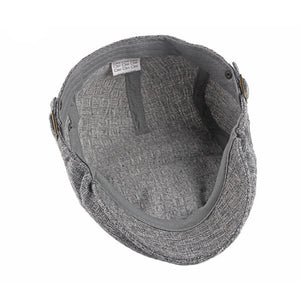 Men’s British Retro Breathable Hat – Simple Cotton Sunshade Cap | Adjustable, Lightweight, Stylish Outdoor Summer Hat