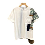 Men’s Summer Color Matching T-shirt | Slim Fit Camouflage Work Style Top