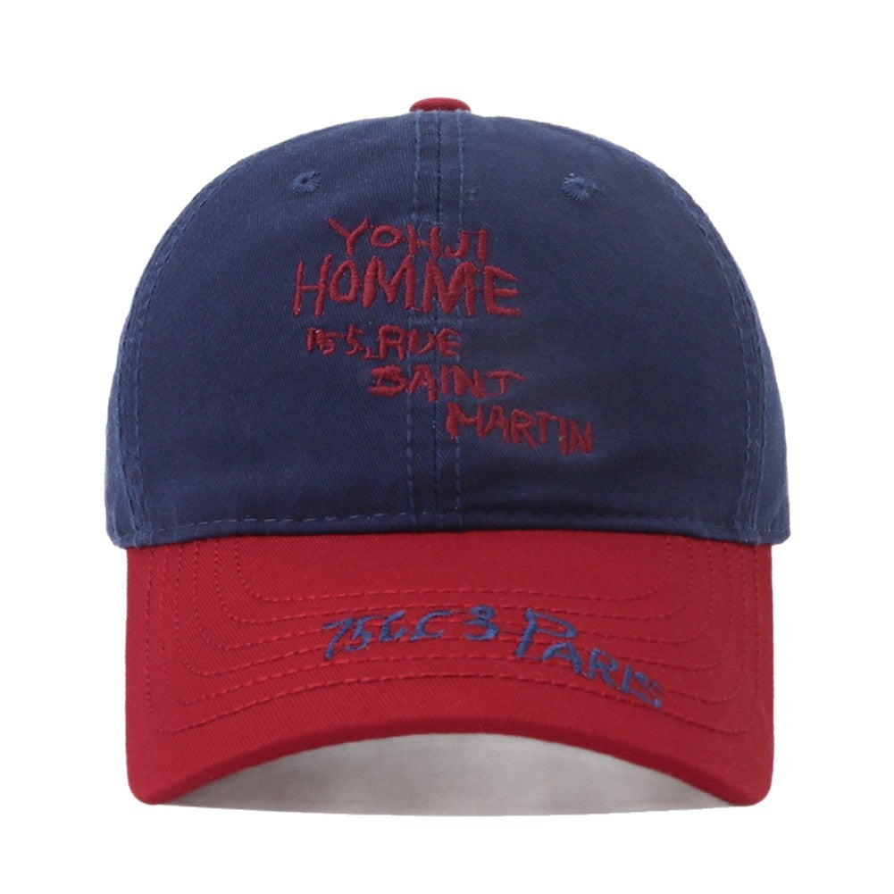 Big Head Circumference Baseball Cap – Fashion Patchwork Cotton Hat for Men | Adjustable Dome Sun Cap