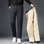 Men’s Padded Cotton Trousers with Cashmere – Warm Winter Pants, Middle Waist, Soft and Comfortable, Sizes L-7XL