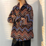 Loose Japanese-Style Retro Ethnic Long Sleeve Shirt – Autumn & Winter Cardigan for Youth Couples