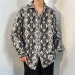 Loose Japanese-Style Retro Ethnic Long Sleeve Shirt – Autumn & Winter Cardigan for Youth Couples
