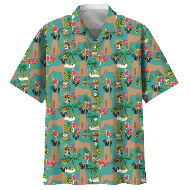 Trendy Cool Vintage Printed Shirt for Men – Slim Fit Short Sleeve Summer Fashion