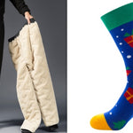 Men’s Padded Cotton Trousers with Cashmere – Warm Winter Pants, Middle Waist, Soft and Comfortable, Sizes L-7XL