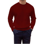 Men’s Knitted Sweater – Twisted String Design Pullover, Thick Woolen Yarn, Casual Fashion Top