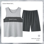 Men’s Cotton Sleeveless Pajamas – Sweat-Absorbent, Breathable Pullover | Casual Summer Homewear