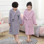 Pure Cotton Hotel Bathrobe – Thick Towel Material Nightgown for Men, Women & Kids | Soft Comfortable Homewear