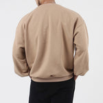 Men’s Loose Heavy Hoodie – Casual Cotton Pullover with Long Sleeves and Round Neck