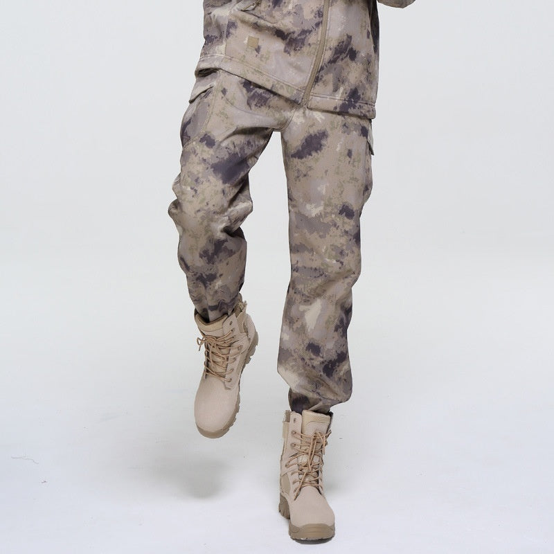 Outdoor Men's Fleece Soft Shell Pants – Waterproof, Windproof & Breathable Hiking Pants