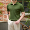 Men’s Retro Casual Knitwear – Soft Lyocell Business Pullover with Ribbed Hemline for Everyday Style