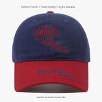 Big Head Circumference Baseball Cap – Fashion Patchwork Cotton Hat for Men | Adjustable Dome Sun Cap