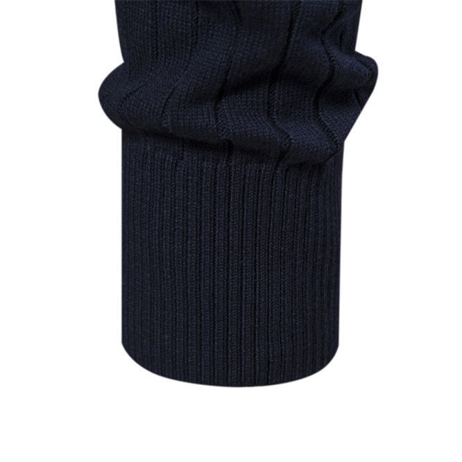 Men’s Stand Collar Half-Zip Sweater – Slim Fit Cotton Blend Pullover, Stylish Autumn Casual Top